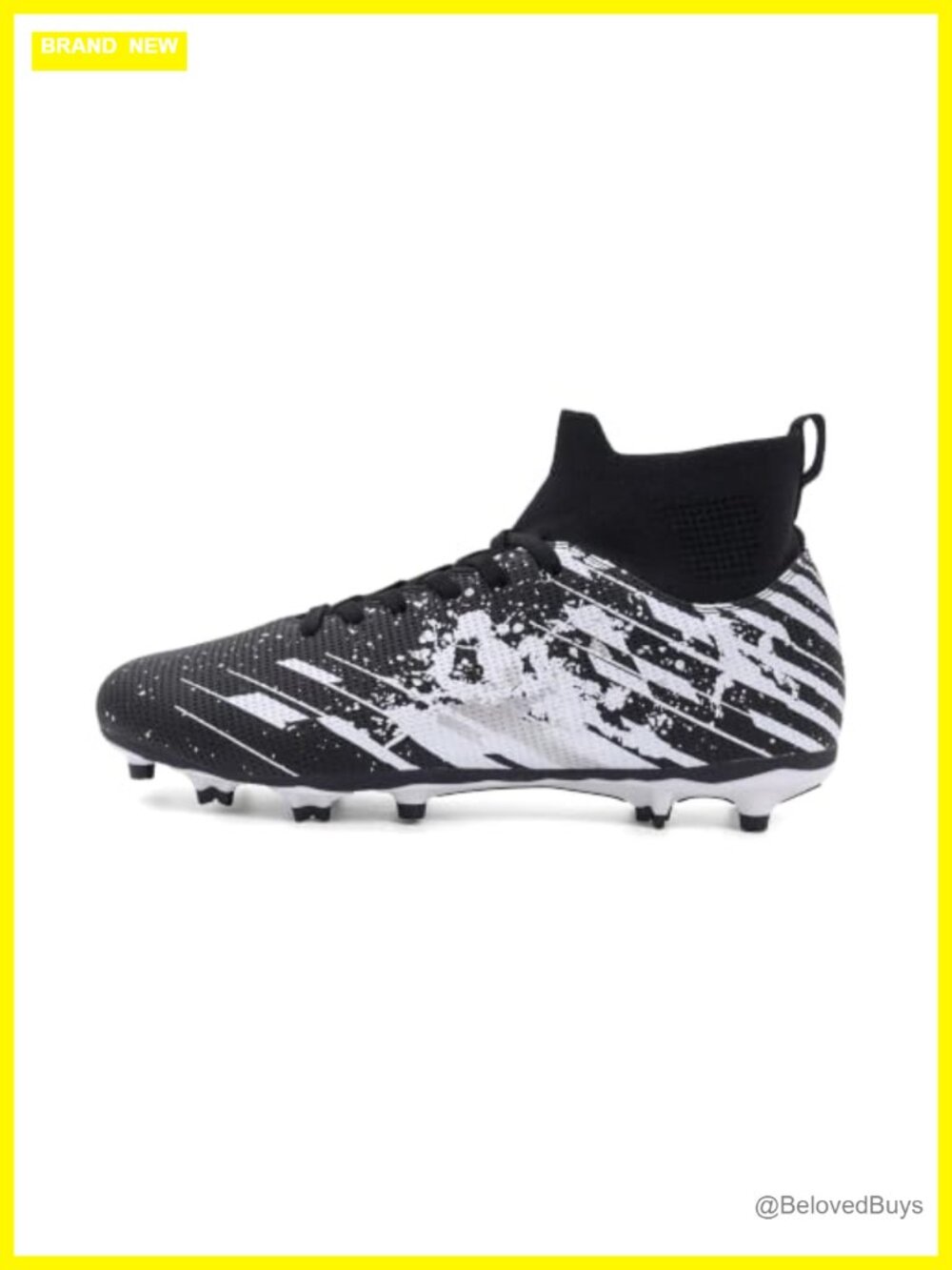 High Top Womens Soccer Cleats Firm Ground Lightweight Athletic Shoes
